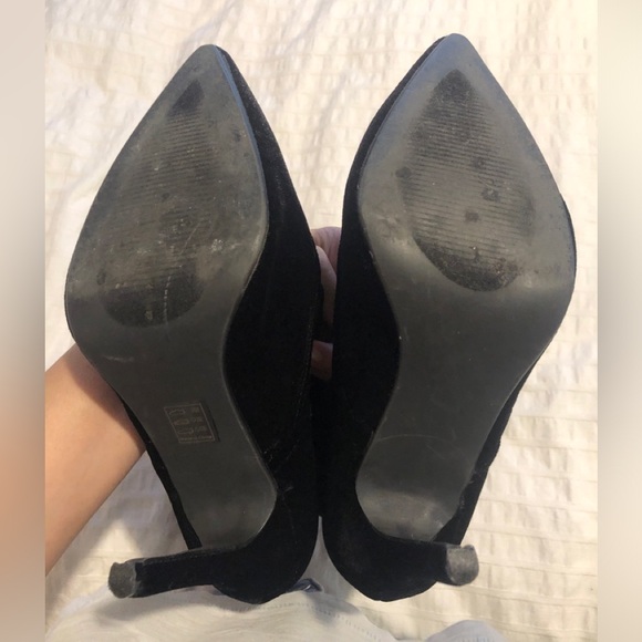 Cape Robbin Velvet Stiletto Victorian Lace up Boots with Pink Embroidered Roses - Picture 13 of 13